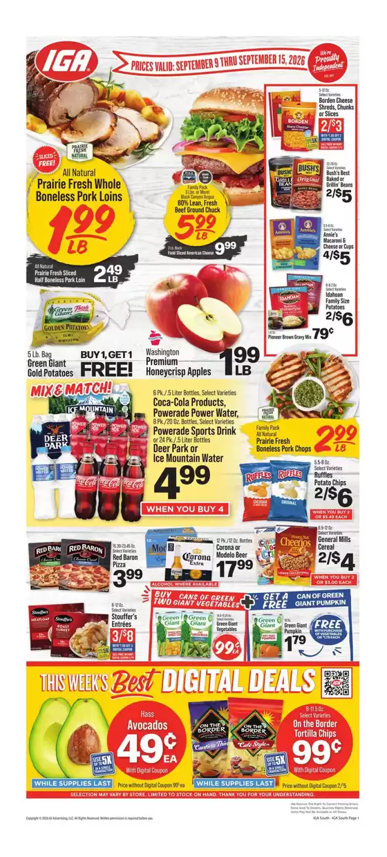IGA catalogue | Top offers for smart savers | 2026-09-09T00:00:00.000Z - 2026-09-15T00:00:00.000Z