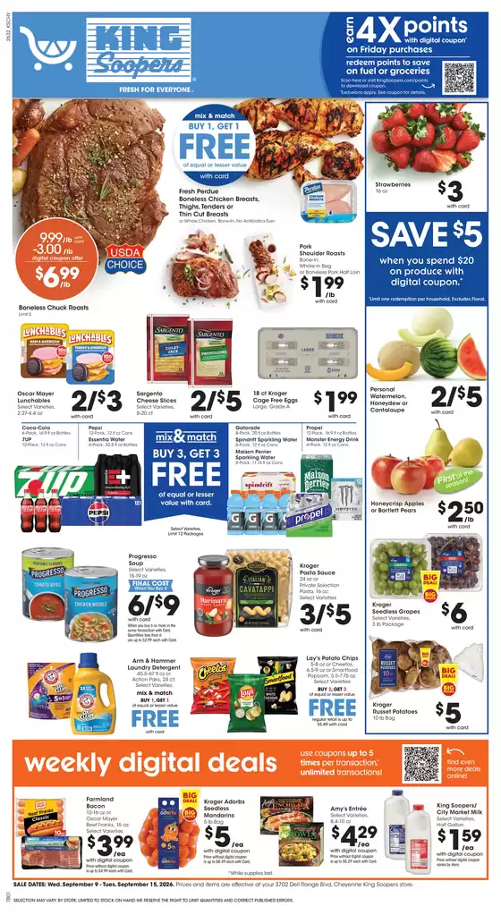 King Soopers catalogue | Save now with our deals | 2026-09-09T00:00:00.000Z - 2026-09-15T00:00:00.000Z