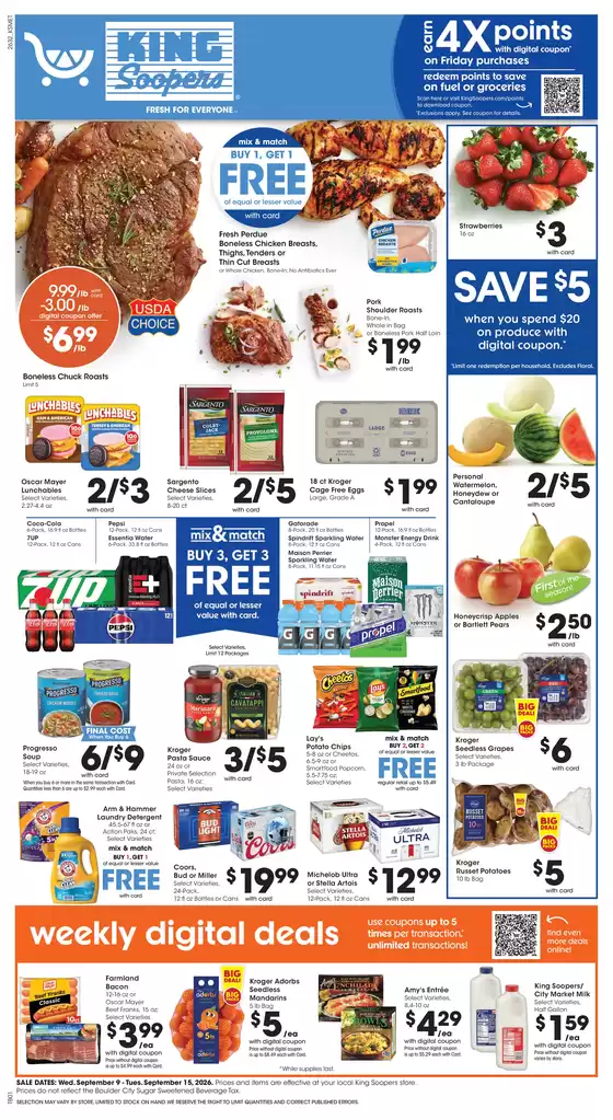 King Soopers catalogue in Evergreen CO | Weekly Ad | 2026-09-09T00:00:00.000Z - 2026-09-15T00:00:00.000Z