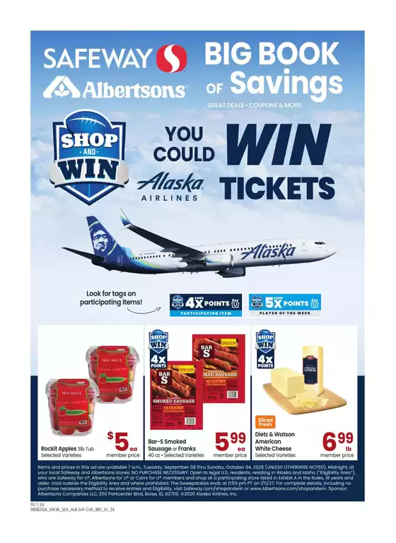 Safeway catalogue in Coeur D Alene ID | Exclusive bargains | 2026-09-08T00:00:00.000Z - 2026-10-04T00:00:00.000Z