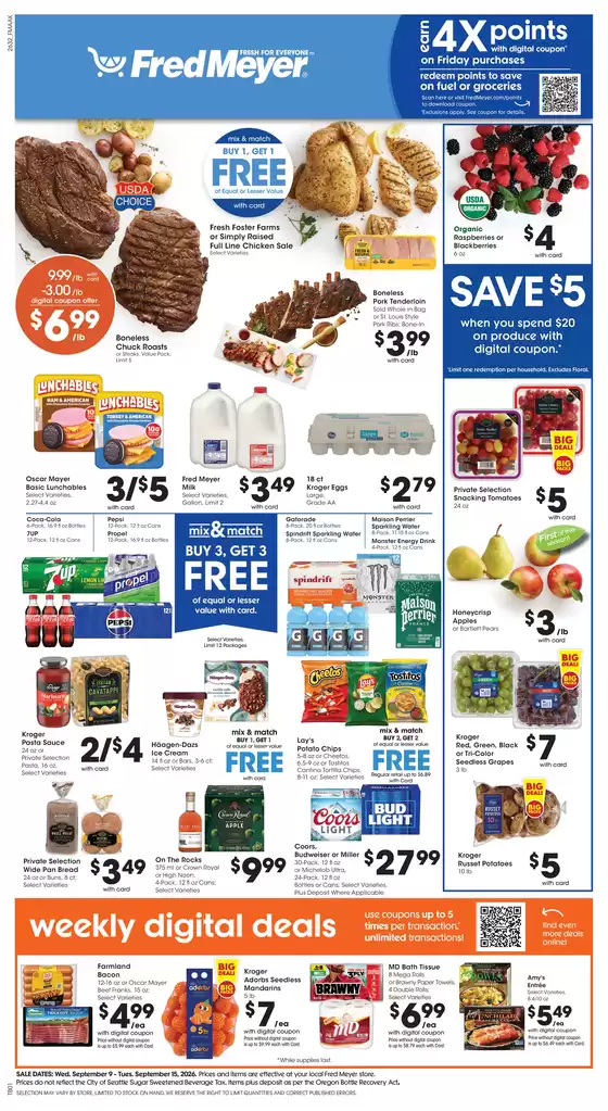 Fred Meyer catalogue | Save now with our deals | 2026-09-09T00:00:00.000Z - 2026-09-15T00:00:00.000Z