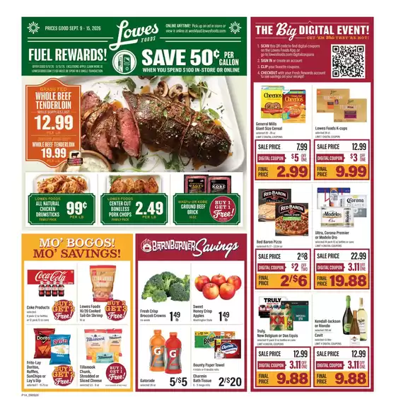 Lowes Foods catalogue in Greenville NC | Weekly Ad | 2026-09-09T00:00:00.000Z - 2026-09-15T00:00:00.000Z