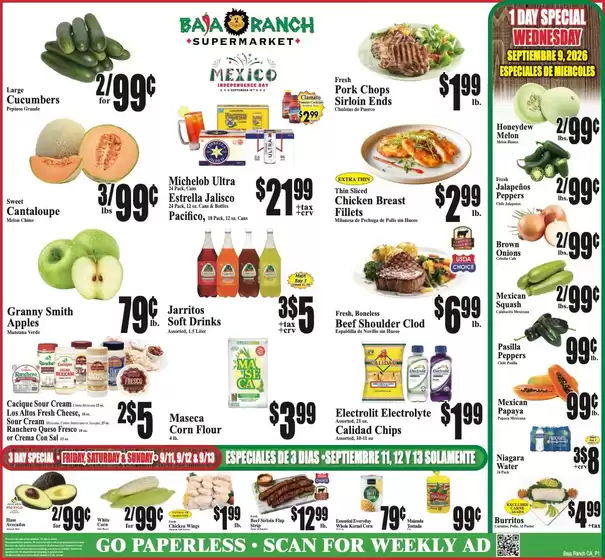 Baja Ranch catalogue | Baja Ranch weekly ad | 2026-09-09T00:00:00.000Z - 2026-09-15T00:00:00.000Z
