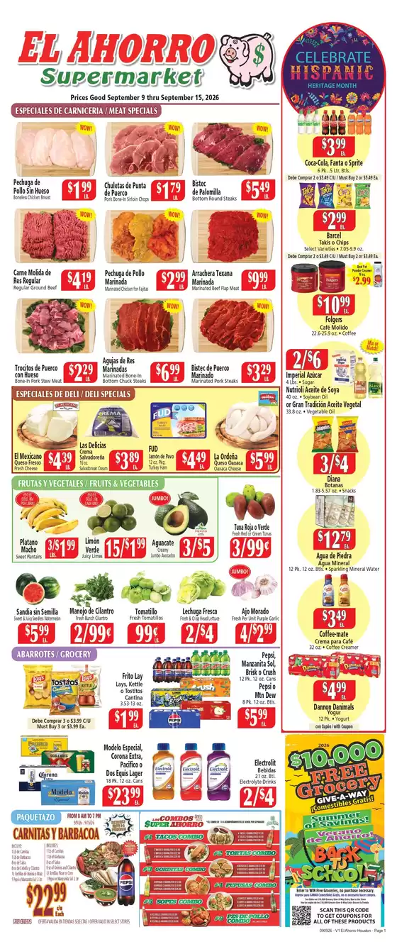 El Ahorro catalogue | Great offer for all customers | 2026-09-09T00:00:00.000Z - 2026-09-15T00:00:00.000Z