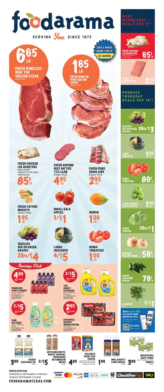 Foodarama catalogue | Foodarama weekly ad | 2026-09-09T00:00:00.000Z - 2026-09-15T00:00:00.000Z