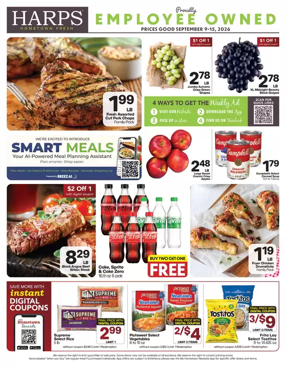 Harp's Market catalogue | Special offers for you | 2026-09-09T00:00:00.000Z - 2026-09-15T00:00:00.000Z