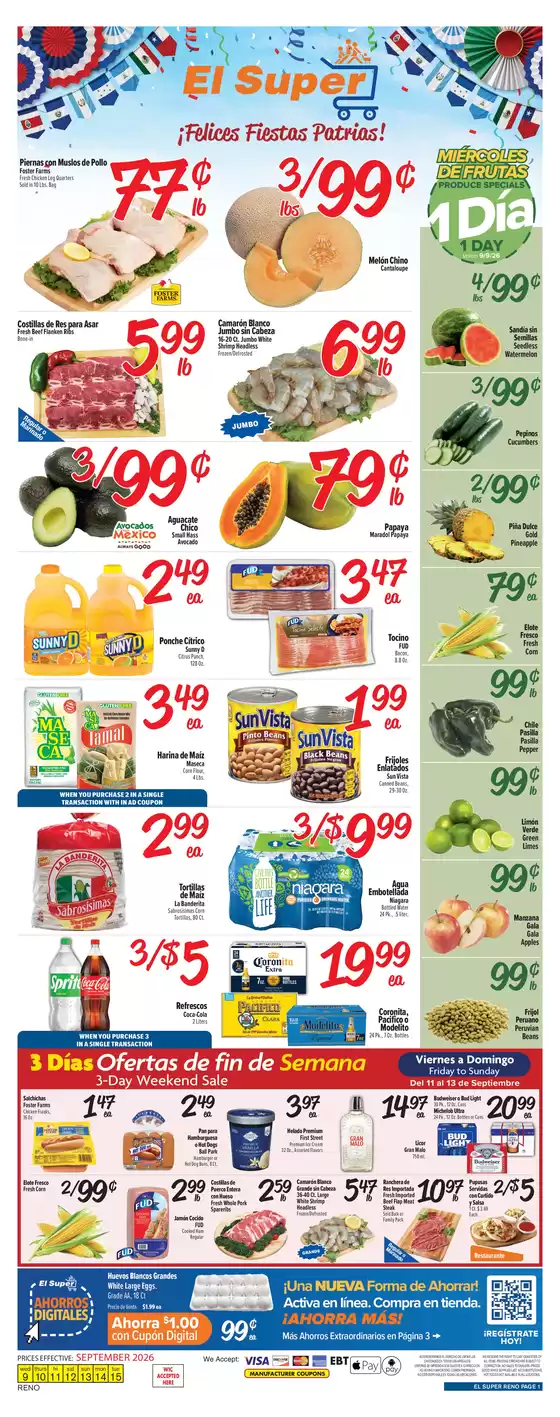 El Super catalogue | Top deals for all customers | 2026-09-09T00:00:00.000Z - 2026-09-15T00:00:00.000Z