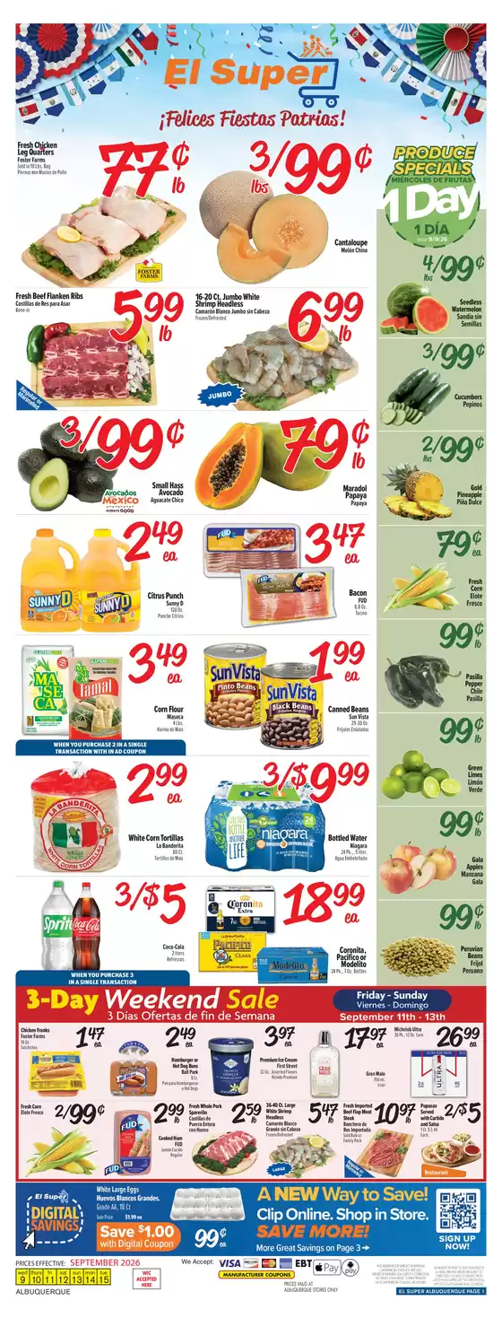 El Super catalogue | Weekly Ad Savings (09/09/26 - 09/15/26) | 2026-09-09T00:00:00.000Z - 2026-09-15T00:00:00.000Z