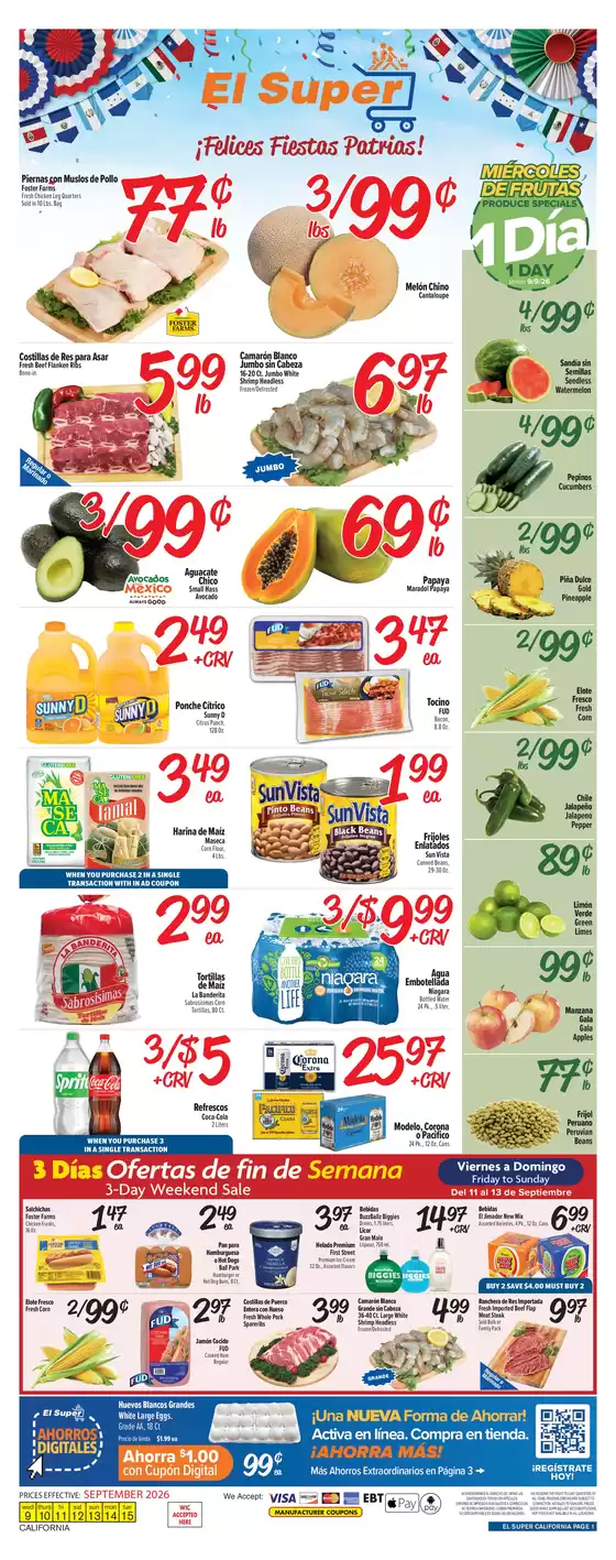 El Super catalogue in Glendale CA | Save now with our deals | 2026-09-09T00:00:00.000Z - 2026-09-15T00:00:00.000Z