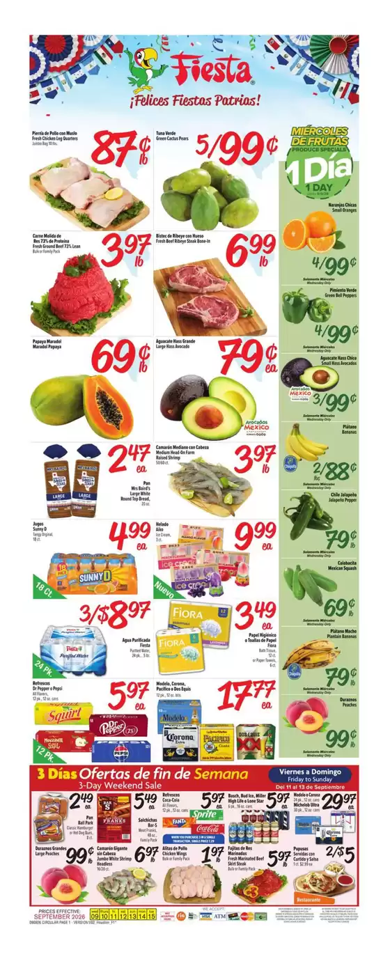 Fiesta Mart catalogue | Weekly Ad | 2026-09-09T00:00:00.000Z - 2026-09-15T00:00:00.000Z