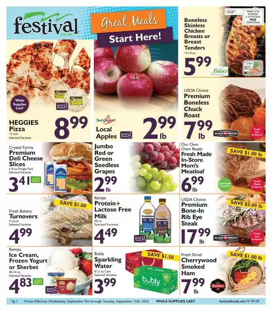 Festival Foods catalogue | Festival Foods weekly ad | 2026-09-09T00:00:00.000Z - 2026-09-15T00:00:00.000Z
