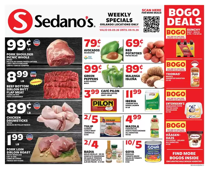 Sedano's catalogue | Special offers for you | 2026-09-09T00:00:00.000Z - 2026-09-15T00:00:00.000Z
