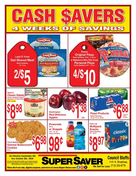 Super Saver catalogue | Current deals and offers | 2026-09-09T00:00:00.000Z - 2026-10-06T00:00:00.000Z