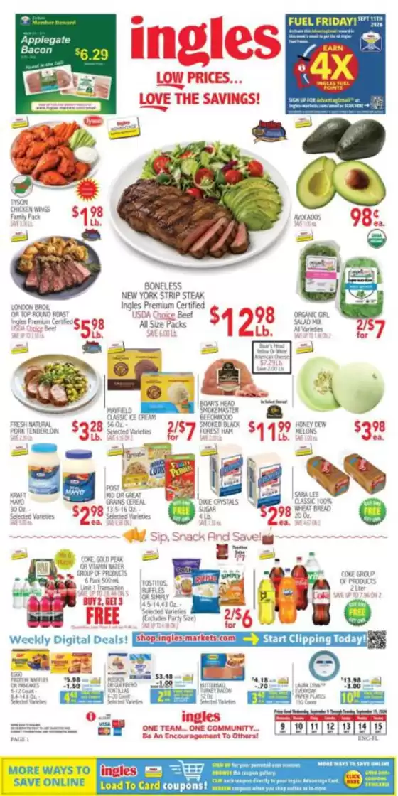 Ingles Markets catalogue | Attractive special offers for everyone | 2026-09-09T00:00:00.000Z - 2026-09-15T00:00:00.000Z