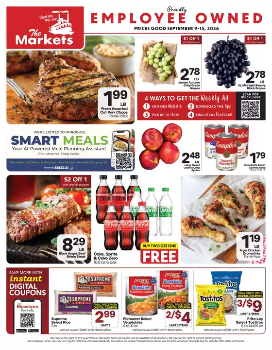 The Markets catalogue | The Markets weekly ad | 2026-09-09T00:00:00.000Z - 2026-09-15T00:00:00.000Z