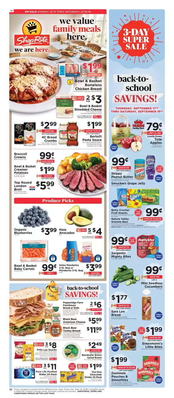 ShopRite catalogue in Wyncote PA | Wide range of offers | 2026-09-10T00:00:00.000Z - 2026-09-19T00:00:00.000Z