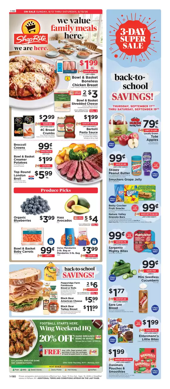 ShopRite catalogue in Bayonne NJ | Great offer for all customers | 2026-09-10T00:00:00.000Z - 2026-09-19T00:00:00.000Z