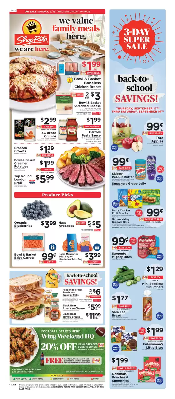 ShopRite catalogue in Bayonne NJ | Exclusive bargains | 2026-09-10T00:00:00.000Z - 2026-09-19T00:00:00.000Z