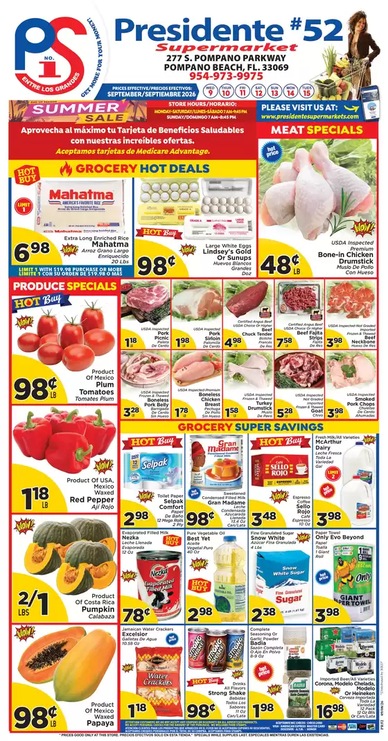 Presidente catalogue | Save now with our deals | 2026-09-09T00:00:00.000Z - 2026-09-15T00:00:00.000Z