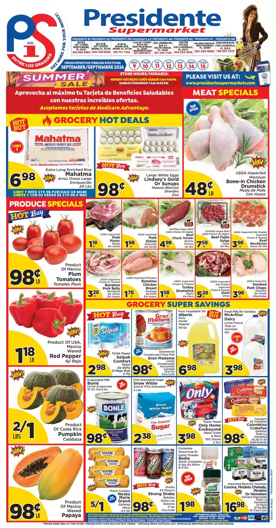 Presidente catalogue | Discover attractive offers | 2026-09-09T00:00:00.000Z - 2026-09-15T00:00:00.000Z