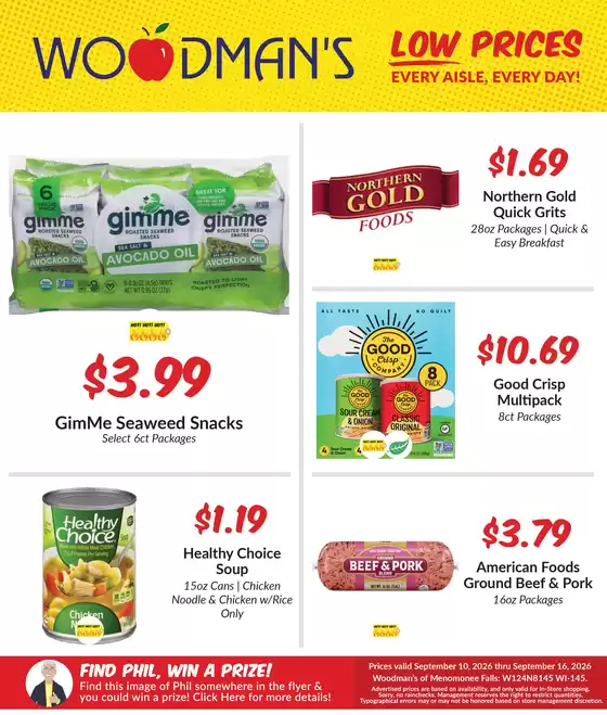 Woodman's catalogue | Great discounts on selected products | 2026-09-10T00:00:00.000Z - 2026-09-16T00:00:00.000Z