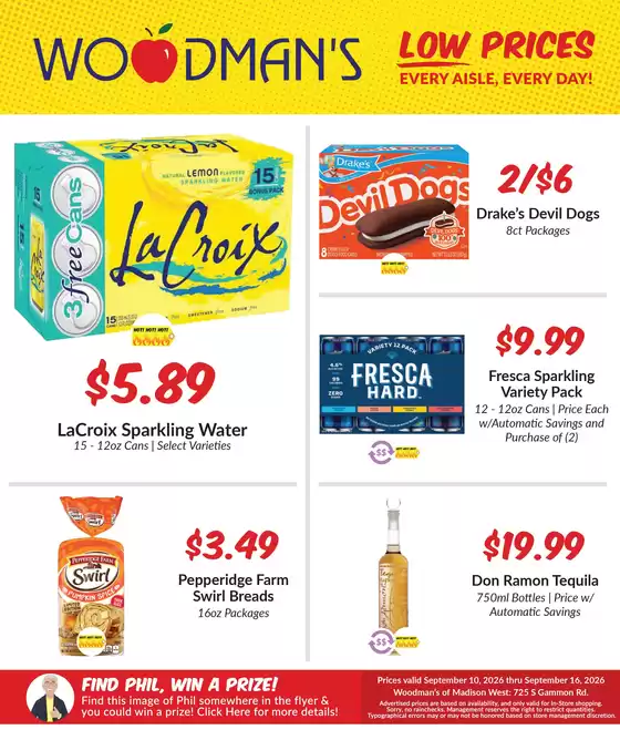 Woodman's catalogue | Discover attractive offers | 2026-09-10T00:00:00.000Z - 2026-09-16T00:00:00.000Z