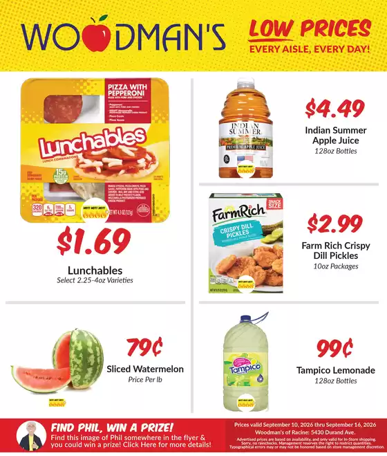 Woodman's catalogue | Offers for bargain hunters | 2026-09-10T00:00:00.000Z - 2026-09-16T00:00:00.000Z