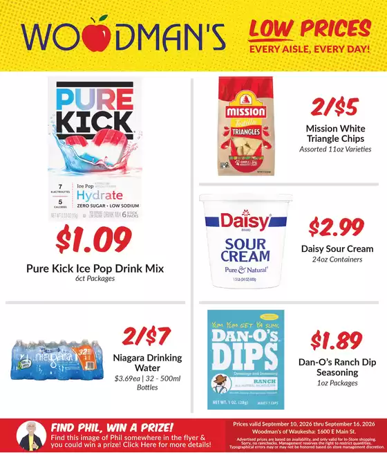 Woodman's catalogue | Current bargains and offers | 2026-09-10T00:00:00.000Z - 2026-09-16T00:00:00.000Z