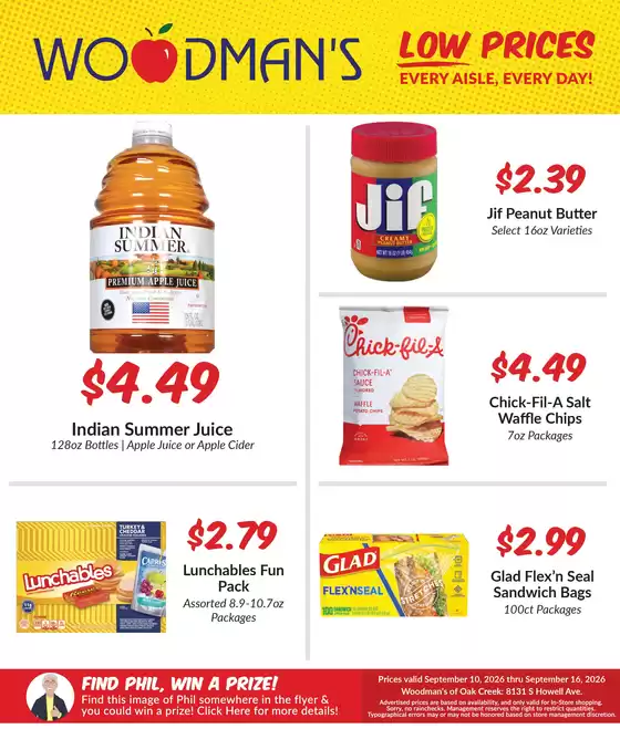 Woodman's catalogue | Exclusive deals for our customers | 2026-09-10T00:00:00.000Z - 2026-09-16T00:00:00.000Z