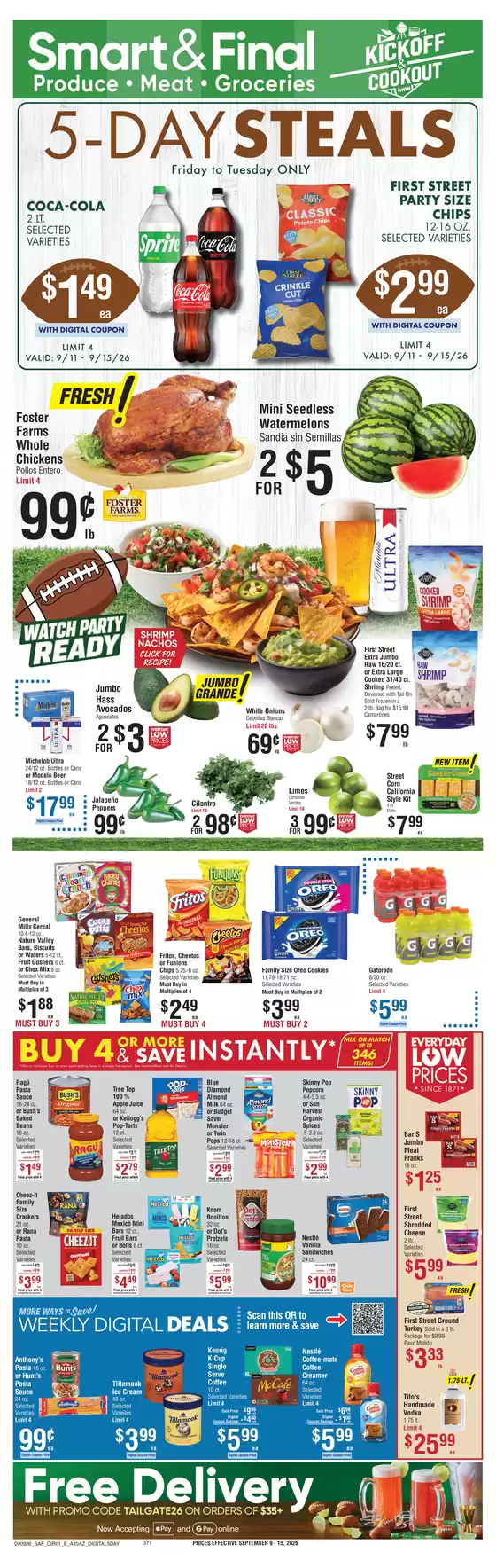 Smart & Final catalogue in Bakersfield CA | Top deals and discounts | 2026-09-11T00:00:00.000Z - 2026-09-15T00:00:00.000Z