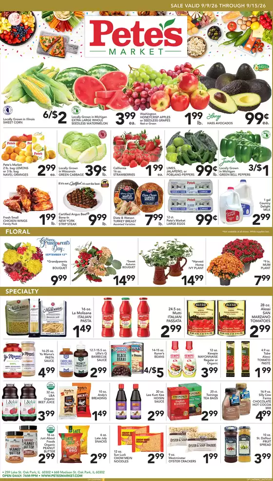 Pete's Fresh Market catalogue | Top offers for smart savers | 2026-09-09T00:00:00.000Z - 2026-09-15T00:00:00.000Z