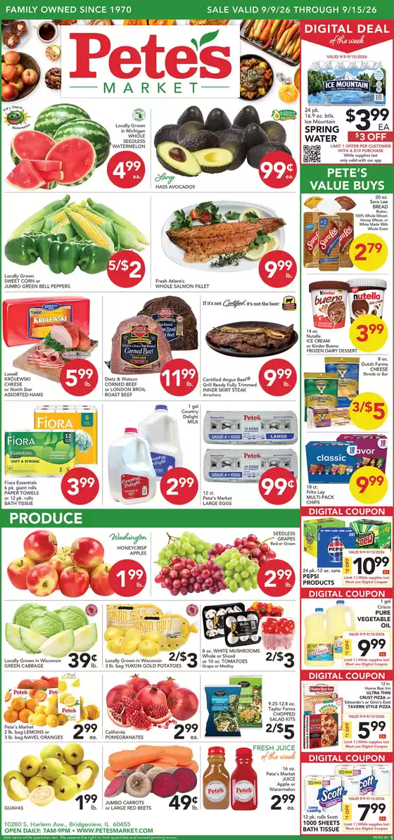 Pete's Fresh Market catalogue | Exclusive deals and bargains | 2026-09-09T00:00:00.000Z - 2026-09-15T00:00:00.000Z
