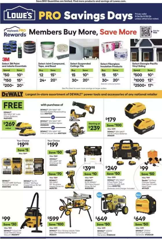 Lowe's catalogue | Exclusive deals and bargains | 2026-09-14T00:00:00.000Z - 2026-09-25T00:00:00.000Z
