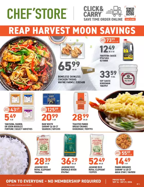 Chef'Store catalogue in Orinda CA | Great offer for bargain hunters | 2026-09-14T00:00:00.000Z - 2026-09-27T00:00:00.000Z