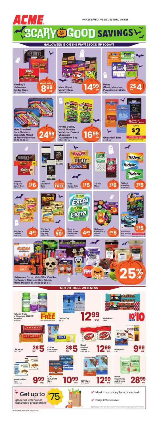 ACME catalogue in Avondale PA | Acme Markets - GMI | 2026-09-11T00:00:00.000Z - 2026-10-02T00:00:00.000Z