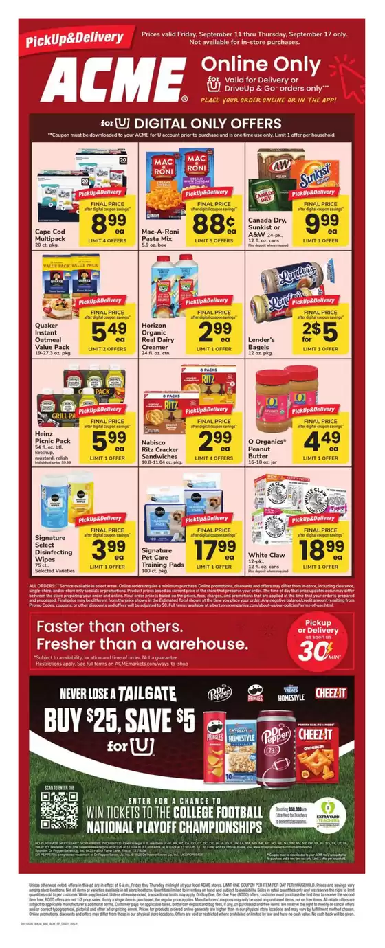 ACME catalogue in Poughkeepsie NY | Acme Markets - SP | 2026-09-11T00:00:00.000Z - 2026-09-17T00:00:00.000Z