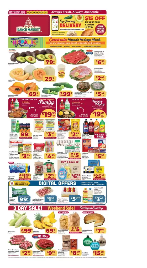 Los Altos Ranch Market catalogue in Apache Junction AZ | Great discounts on selected products | 2026-09-16T00:00:00.000Z - 2026-09-22T00:00:00.000Z