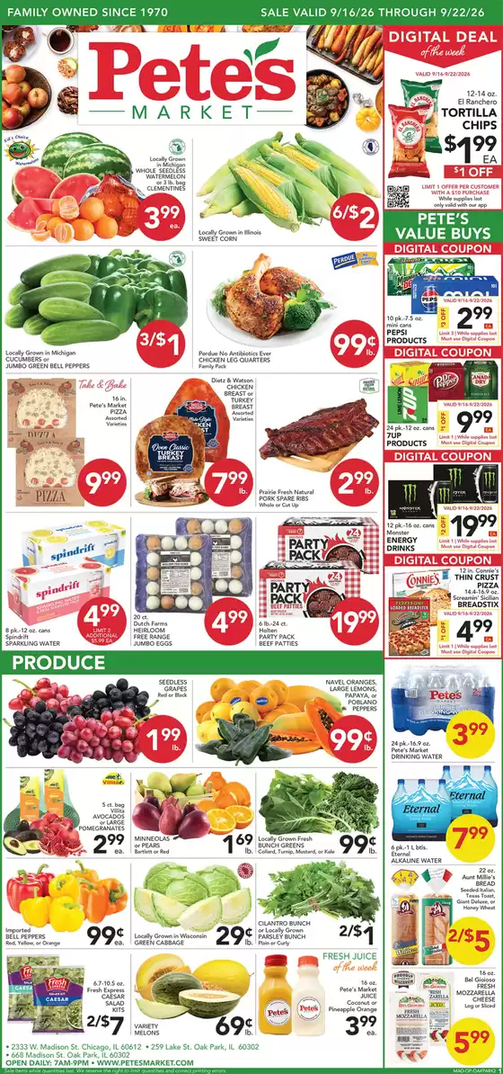 Pete's Fresh Market catalogue in Niles IL | Our best deals for you | 2026-09-16T00:00:00.000Z - 2026-09-22T00:00:00.000Z