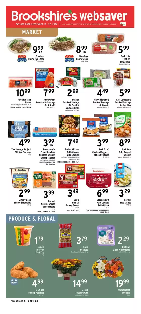 Brookshire's catalogue in Farmersville TX | Great discounts on selected products | 2026-09-16T00:00:00.000Z - 2026-09-22T00:00:00.000Z