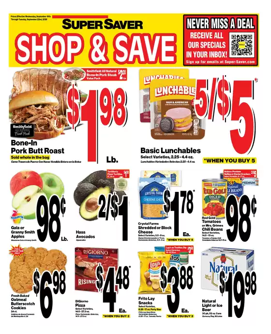 Super Saver catalogue | Great discounts on selected products | 2026-09-16T00:00:00.000Z - 2026-09-22T00:00:00.000Z
