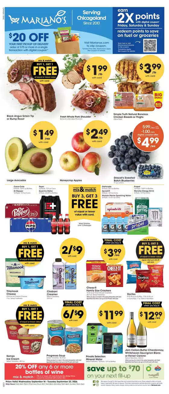 Mariano's catalogue in Niles IL | Weekly Ad | 2026-09-16T00:00:00.000Z - 2026-09-22T00:00:00.000Z