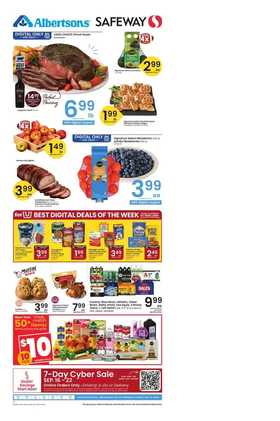 Albertsons catalogue | Great discounts on selected products | 2026-09-16T00:00:00.000Z - 2026-09-22T00:00:00.000Z