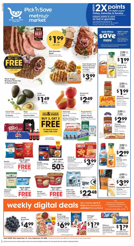 Pick'n Save catalogue in Niles IL | Weekly Ad | 2026-09-16T00:00:00.000Z - 2026-09-22T00:00:00.000Z