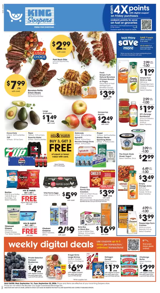 King Soopers catalogue | Weekly Ad | 2026-09-16T00:00:00.000Z - 2026-09-22T00:00:00.000Z