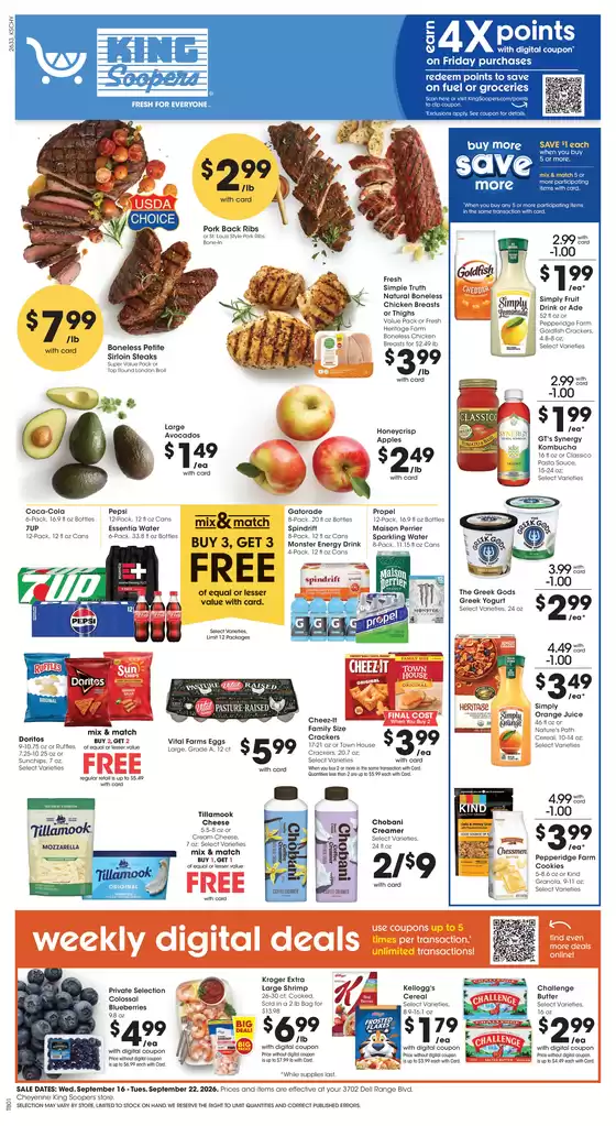 King Soopers catalogue | Discover attractive offers | 2026-09-16T00:00:00.000Z - 2026-09-22T00:00:00.000Z