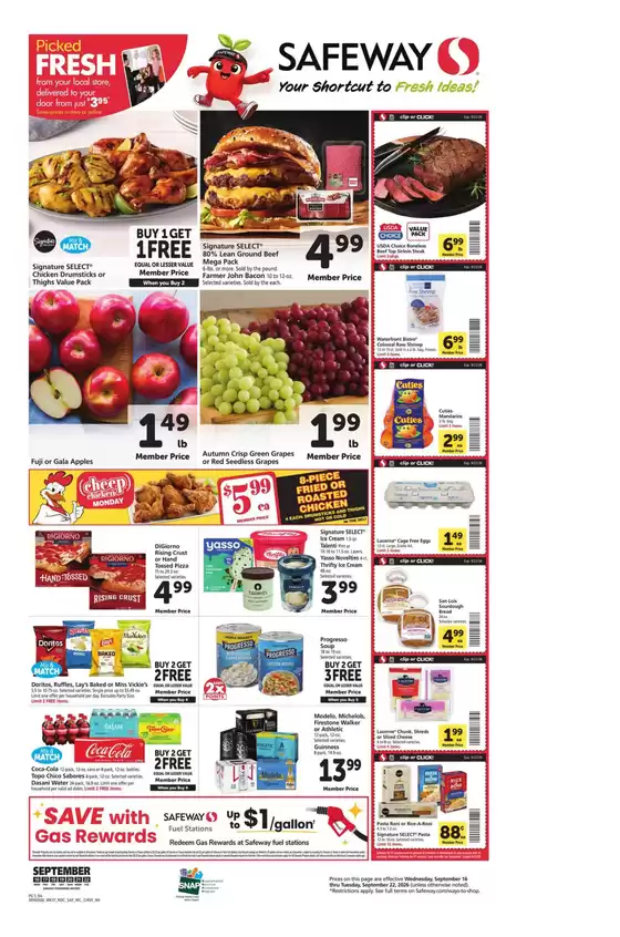 Safeway catalogue | Offers for bargain hunters | 2026-09-16T00:00:00.000Z - 2026-09-22T00:00:00.000Z