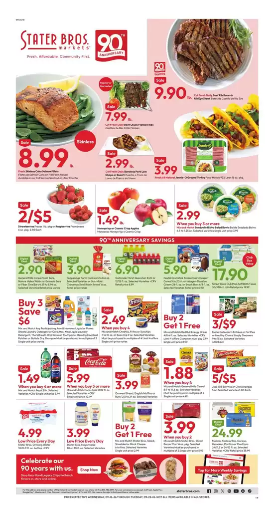 Stater Bros catalogue | Top deals for all customers | 2026-09-16T00:00:00.000Z - 2026-09-22T00:00:00.000Z