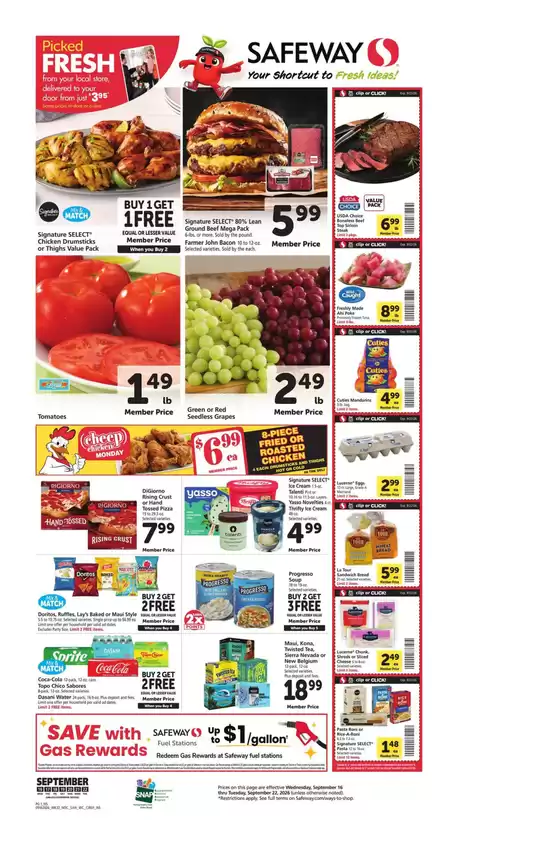 Safeway catalogue | Great offer for all customers | 2026-09-16T00:00:00.000Z - 2026-09-22T00:00:00.000Z