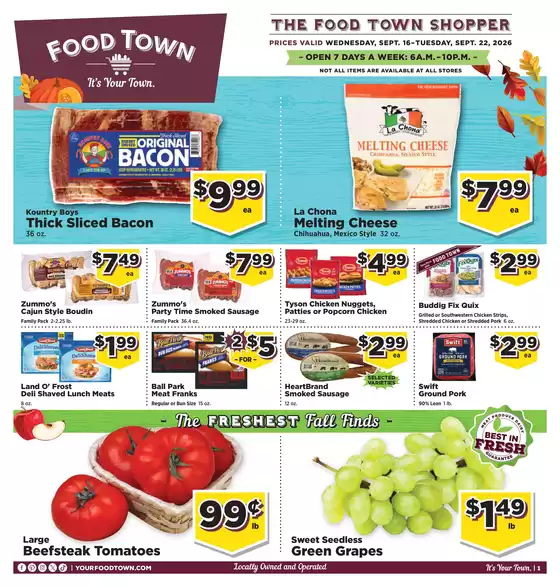 Food Town catalogue in Houston TX | FoodTownInStoreAd | 2026-09-16T00:00:00.000Z - 2026-09-30T00:00:00.000Z