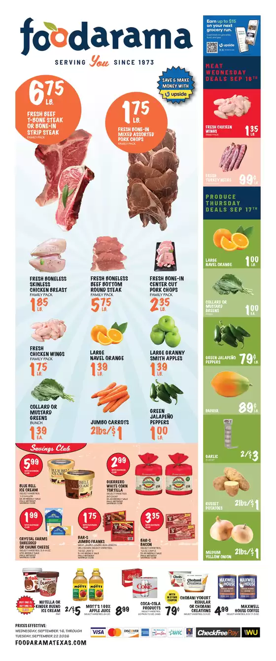 Foodarama catalogue | Foodarama weekly ad | 2026-09-16T00:00:00.000Z - 2026-09-22T00:00:00.000Z